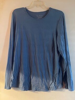 Chico's Men's Long-Sleeve Crewneck in Dusty Blue